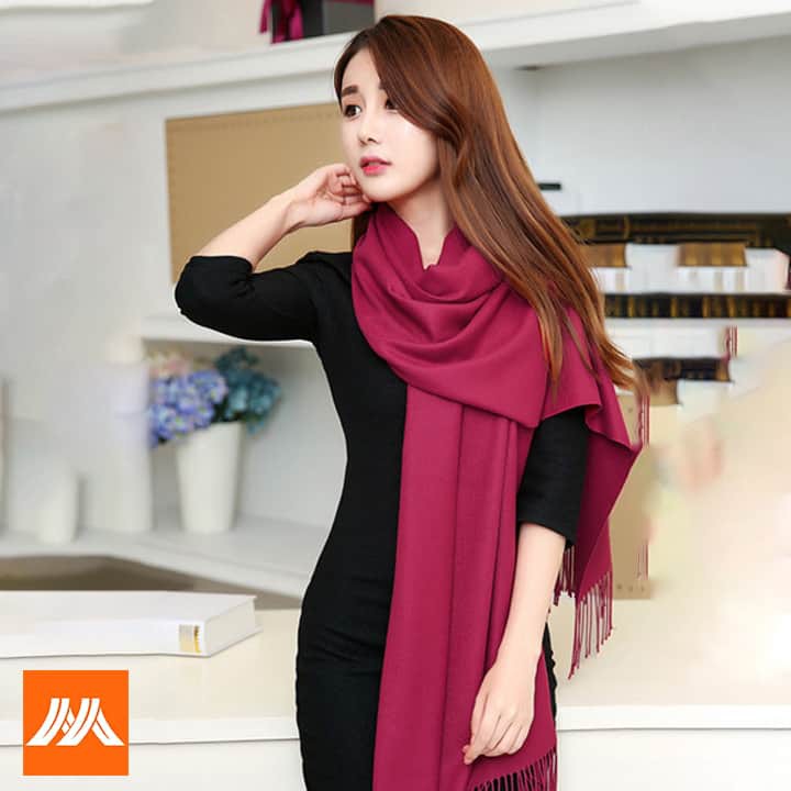 Khăn quàng cổ Cashmere thời trang cho nữ mẫu mới nhất nhiều màu