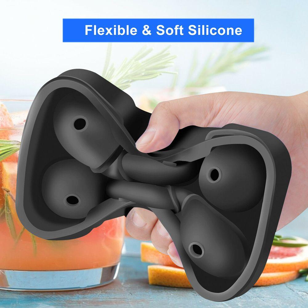 Khuôn Silicone Làm Đá Viên 4 / 6 Ngăn Tiện Dụng