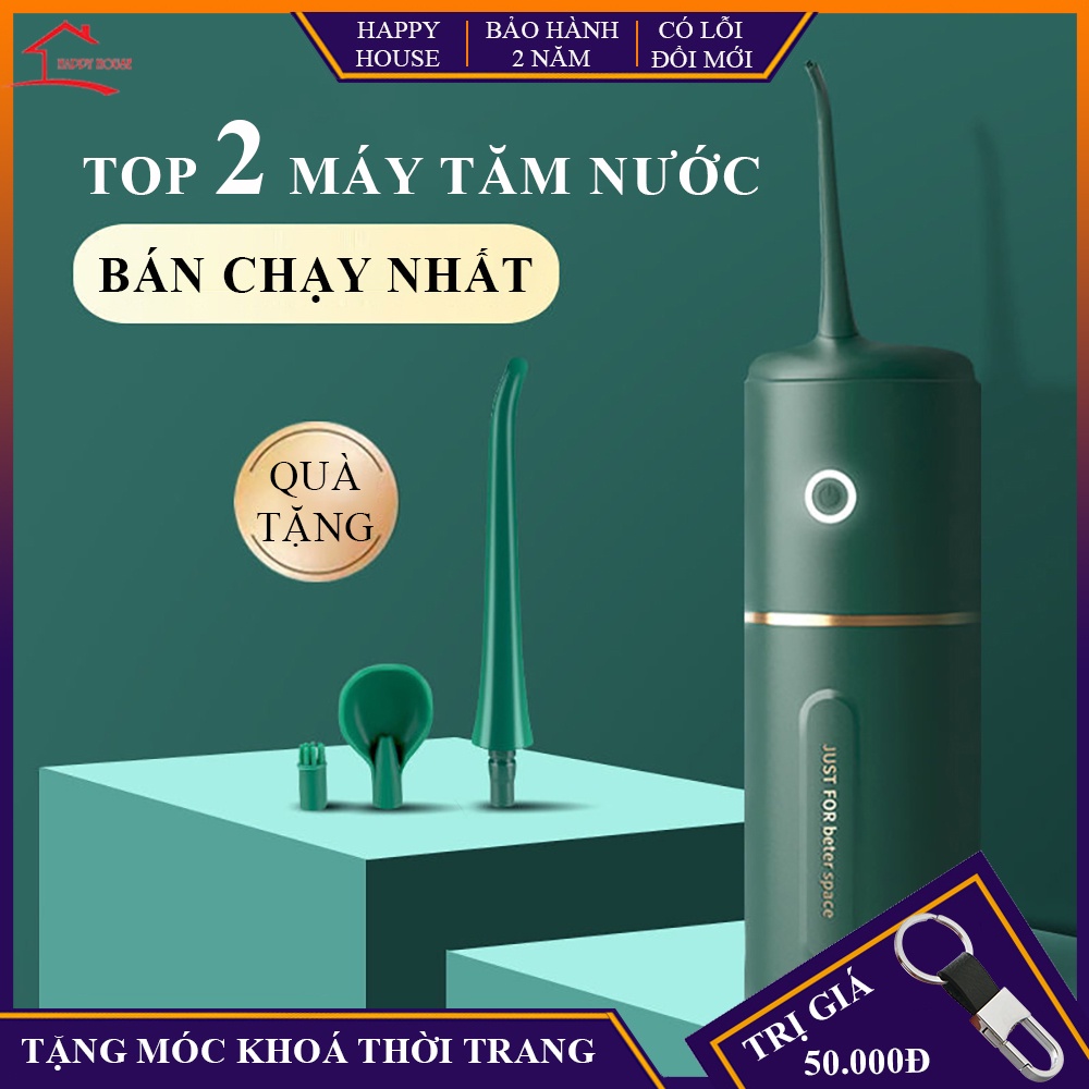 Máy tăm nước cầm tay, máy tăm nước vệ sinh răng miệng cực sạch công nghệ sóng siêu âm vệ sinh cực sạch bảo hành 2 năm