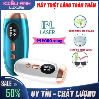 Máy triệt lông cầm tay triệt toàn thân bằng laser ipl 990000 không gây đau, không gây tổn hại cho da - bảo hành 12 tháng