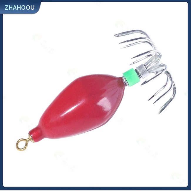 ☃Nhà☃ Mồi Câu Cá Nhân Tạo Hình Con Mực Phát Sáng Trọng Lượng Nhẹ 50.6g