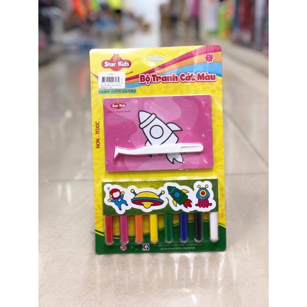Bộ tô màu tranh cát cho bé trai, bé gái