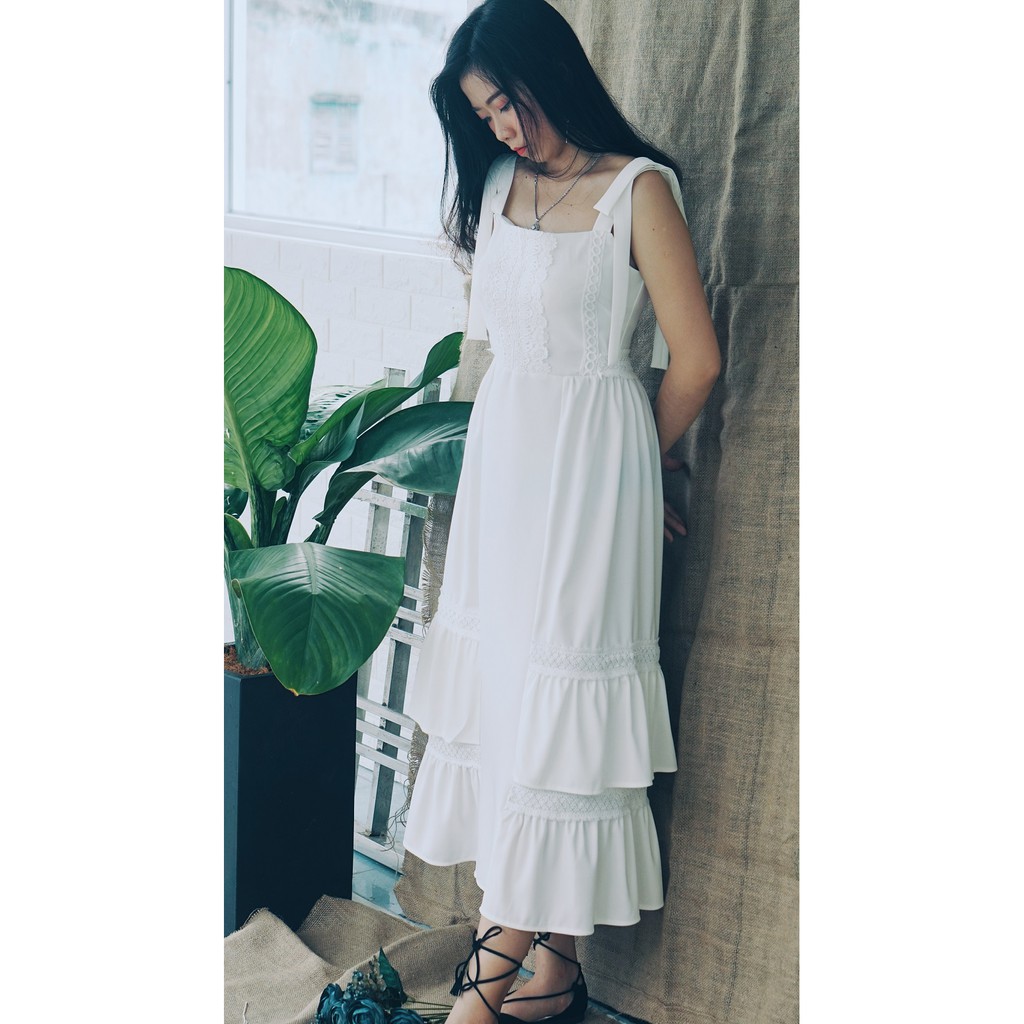 Đầm ren thiết kế - Đầm maxi - Đầm hai dây - Đầm đi tiệc