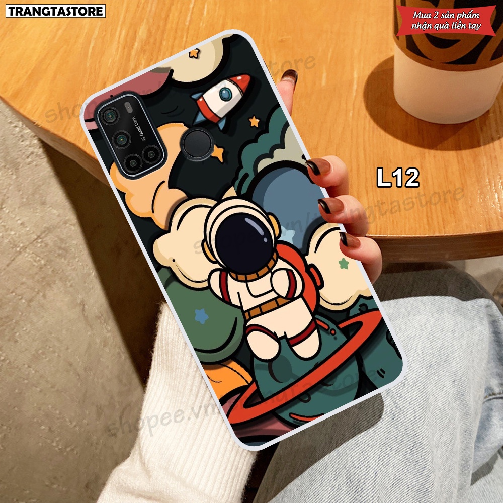 Ốp dẻo trong Vsmart Joy 4 - Star 5 - Live 4 in hình vũ trụ, phi hành gia, spaceX