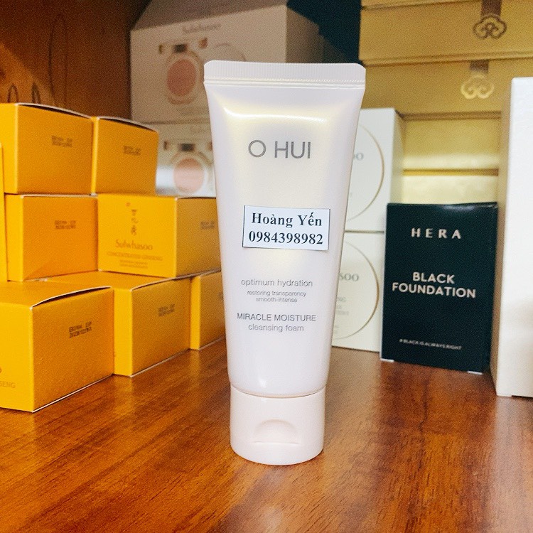 SET SỮA RỬA MẶT OHUI HỒNG 200ml tặng tuyp 100ml