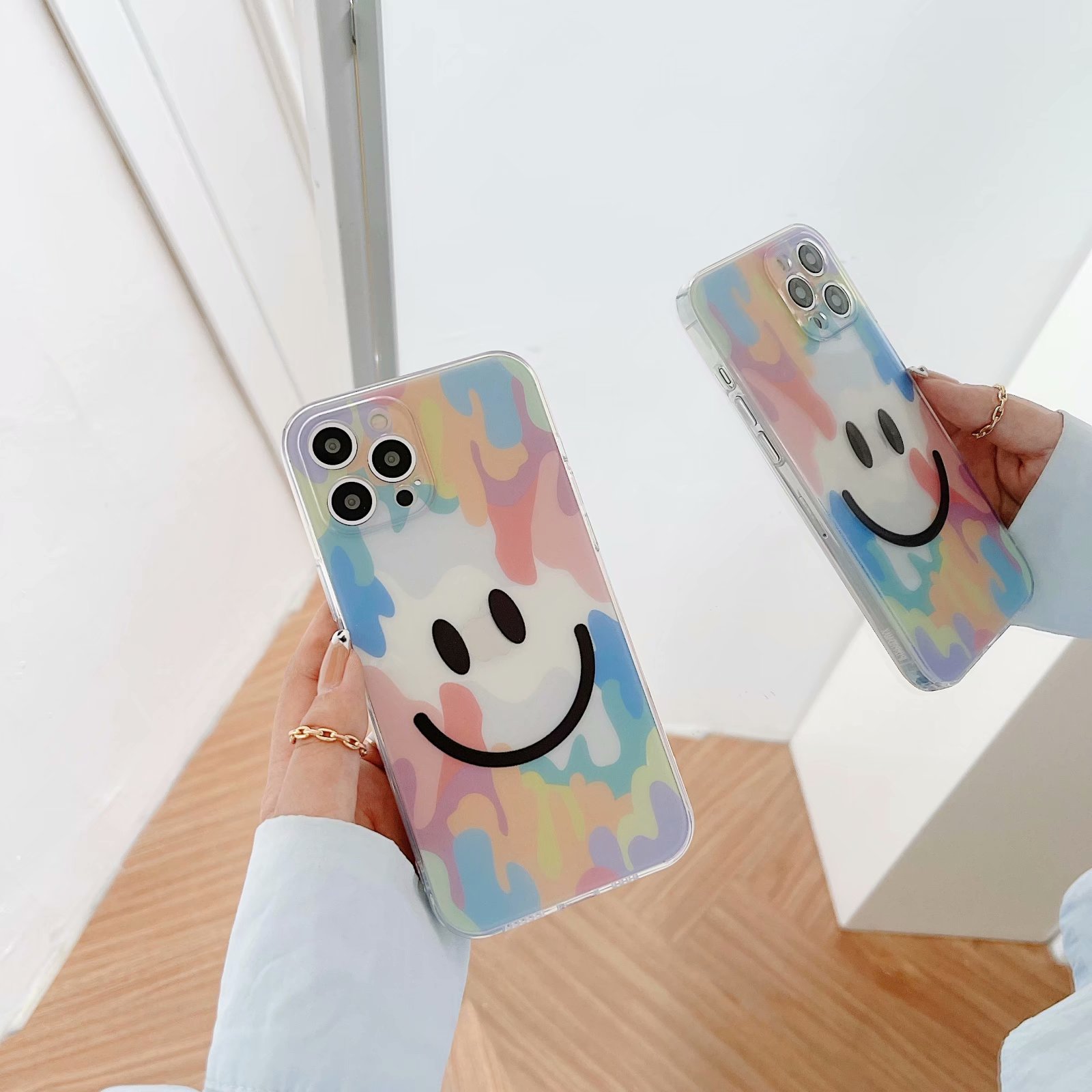 Ốp silicon Chống Sốc Hình Cầu Vồng Thời Trang Cho Iphone 12pro Max 12mini 11pro Max Xs Max Xr Se 2020 7 8 Plus | BigBuy360 - bigbuy360.vn