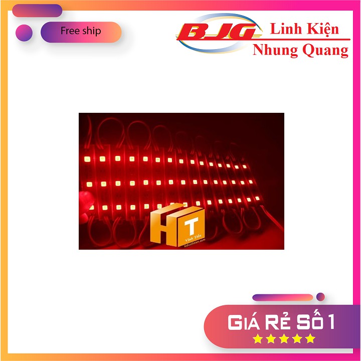 Led Quảng Cáo Led Hắt Sáng 5054 12V - 3 Bóng Siêu sáng màu đỏ