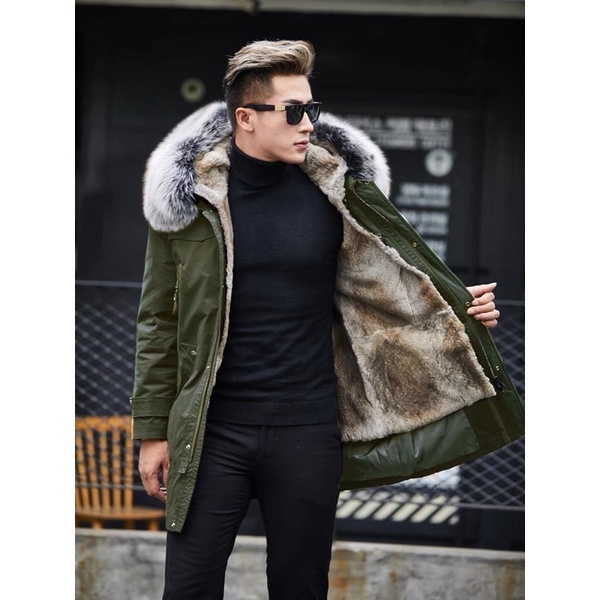 Áo khoác nam kaki lót lông