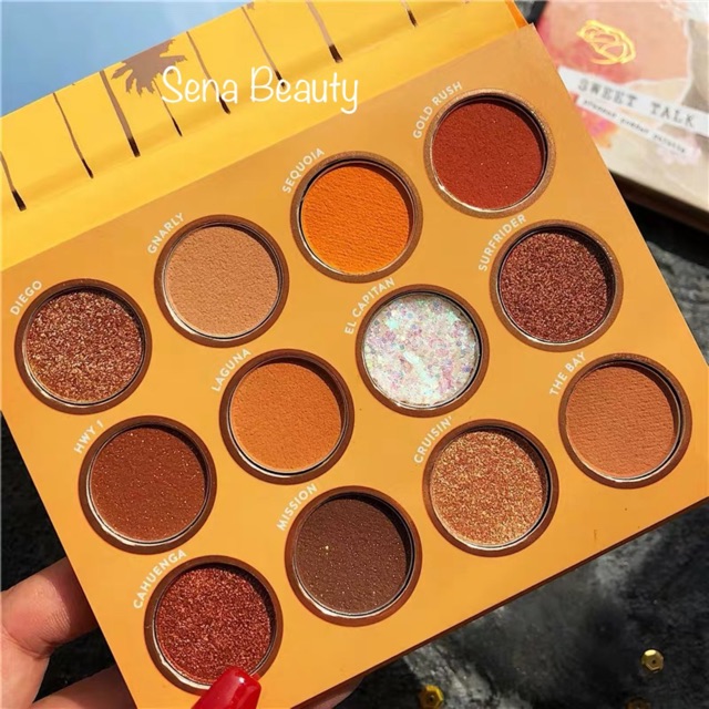 Bảng phấn mắt nhũ12 Ô Cool Summer Love GlamColour Sena Beauty | BigBuy360 - bigbuy360.vn