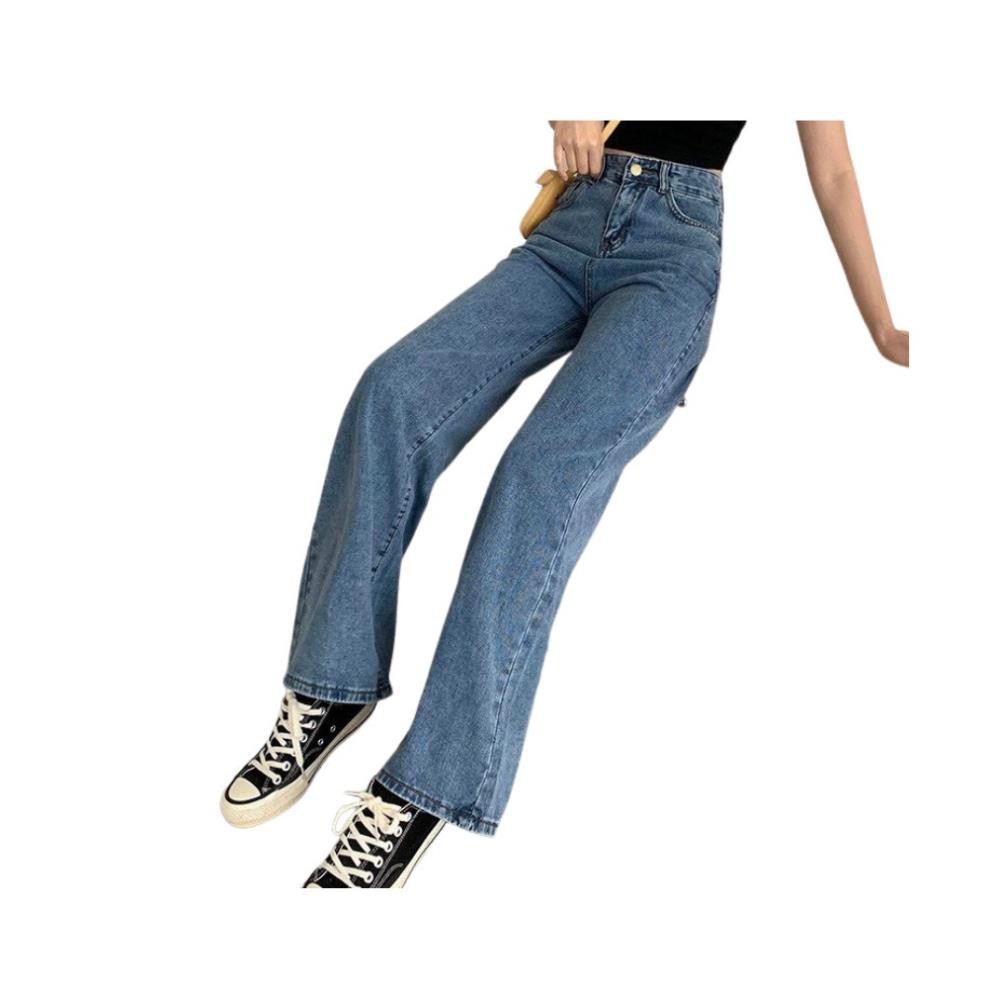 HCM Hot Hot Quần Baggy jean Nữ xanh nhạt siêu đẹp Hot Nhất 2021⚡JG 4076