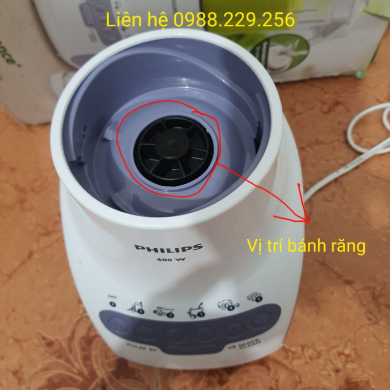 Phụ kiện chính hãng Philips- Bánh răng thân máy Philips HR2115/2116 /2117/ 2118/ HR2061/ HR2067/ HR2068