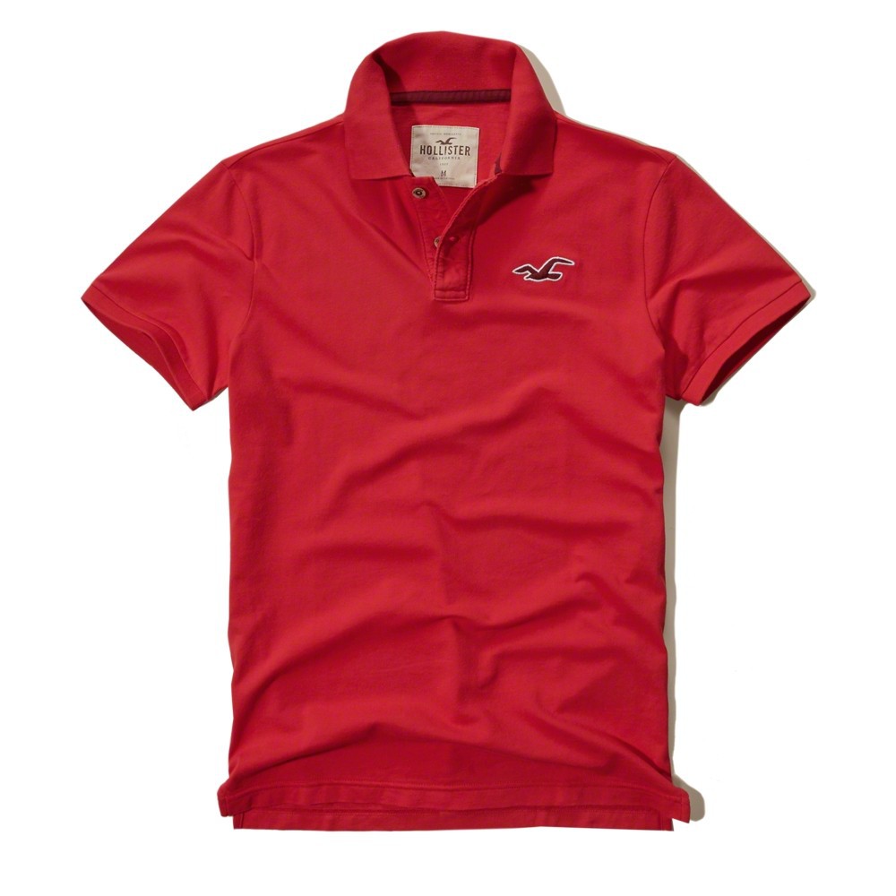 Áo thun nam Hollister HOL-PO58 Stretch Pique Polo Red