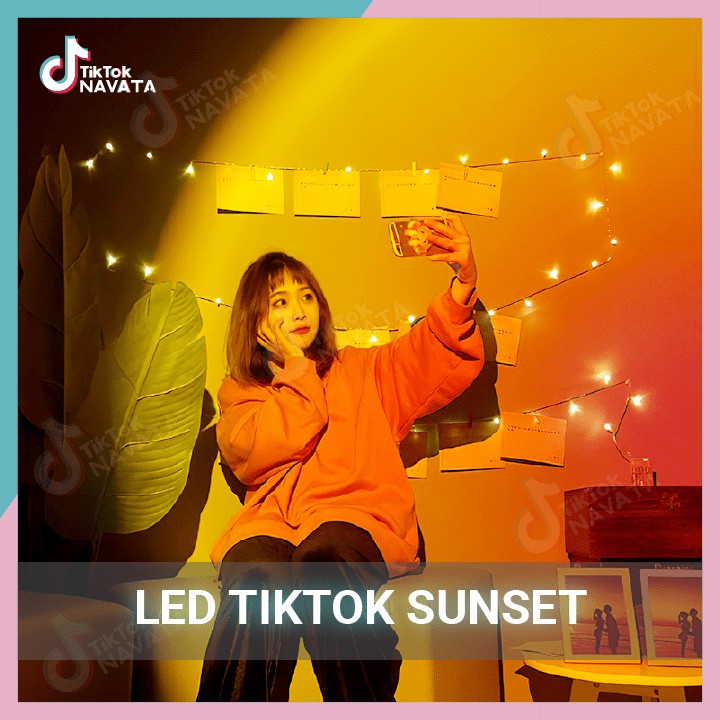 Đèn led hoàng hôn đèn Tiktok trang trí mặt trời đỏ chuyên quay video chụp ảnh - Led Sunset / Sunset Red / Rainbow