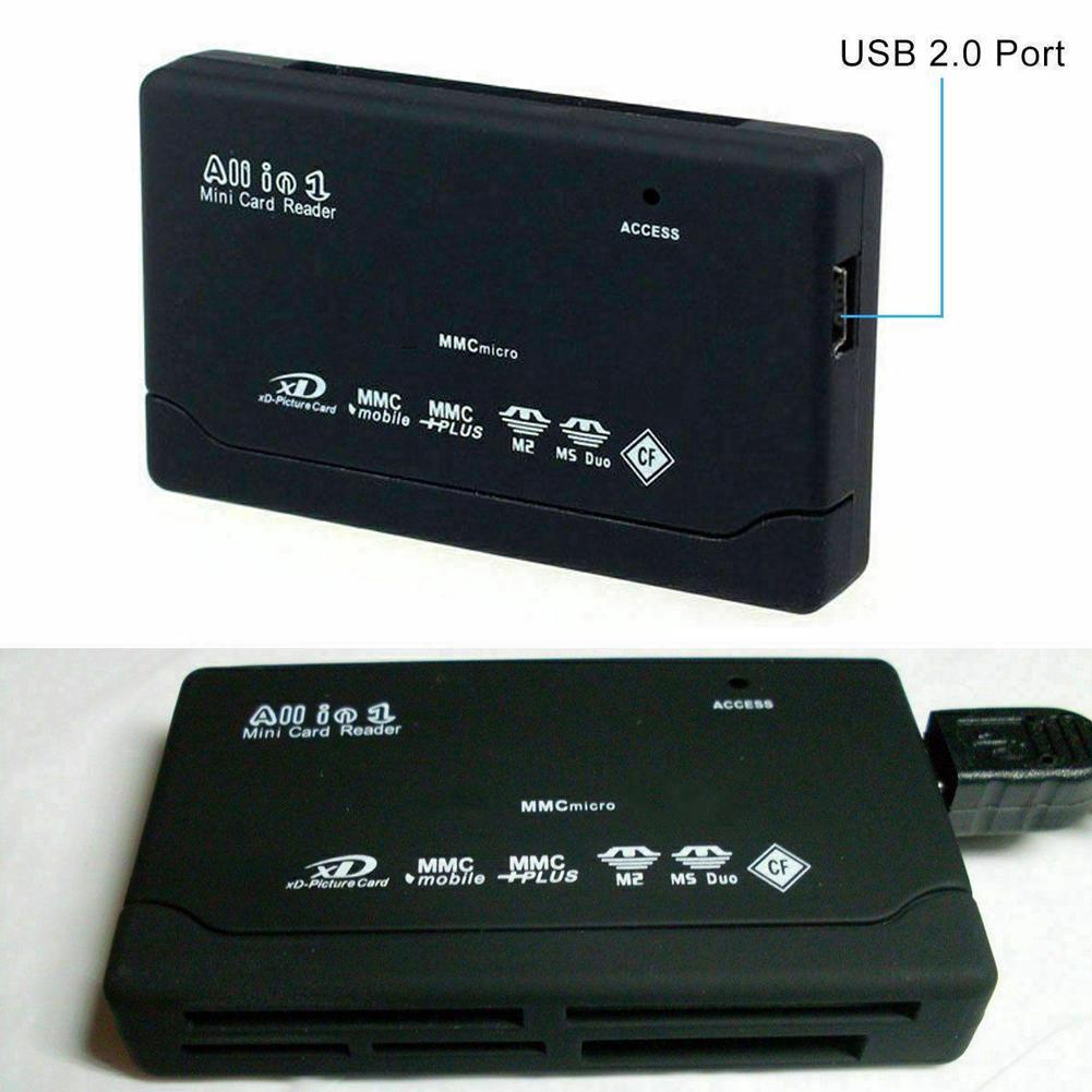 All in One 1 Memory Card Reader USB External SD SDHC Micro M2 CF MMC MS Min N5M8