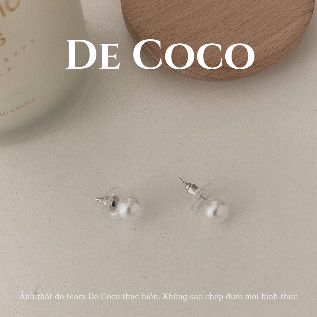 Khuyên tai nữ DECOCO ACC Basic Pearl ngọc trai nhân tạo