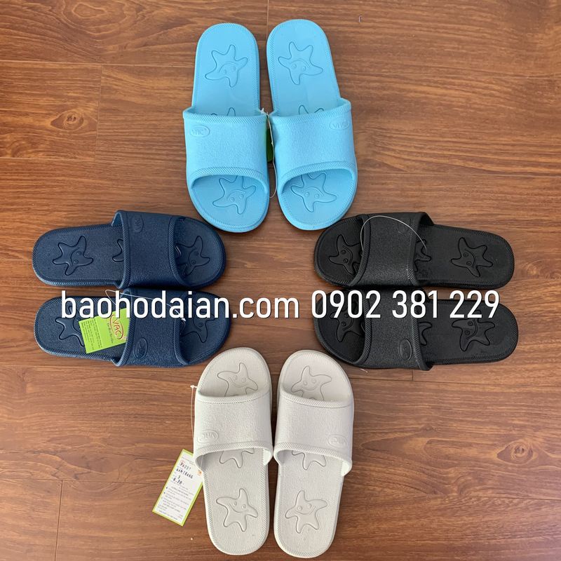 Dép nhựa PVC quai ngang nam nữ VAC PA037