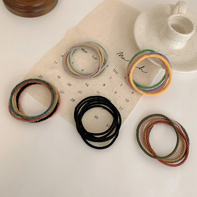 Set 5 Băng Đô Co Giãn Phong Cách Retro Xinh Xắn