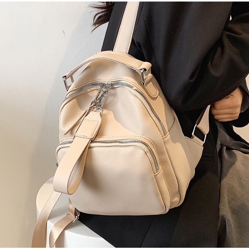 Balo Da JASMIN NOIR PU Thiết Kế Đơn Giản Thời Trang Cho Nữ
