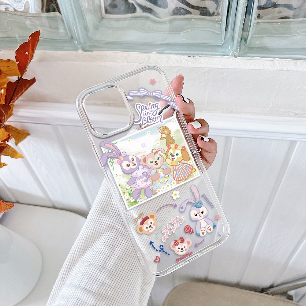 DISNEY Ốp Điện Thoại Tpu Dẻo Hình Gấu Duffy Cho iPhone 11 12 13 pro max XS X XR XSMax 7 8 6 6s plus 5 4 SE 2020