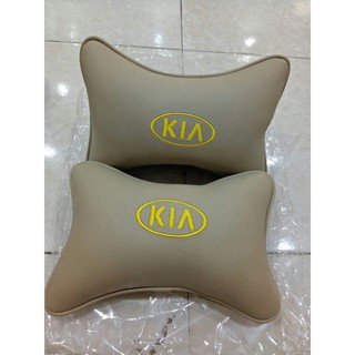 Bộ 2 chiếc gối tựa đầu ô tô chống mỏi cổ - logo hãng xe kia