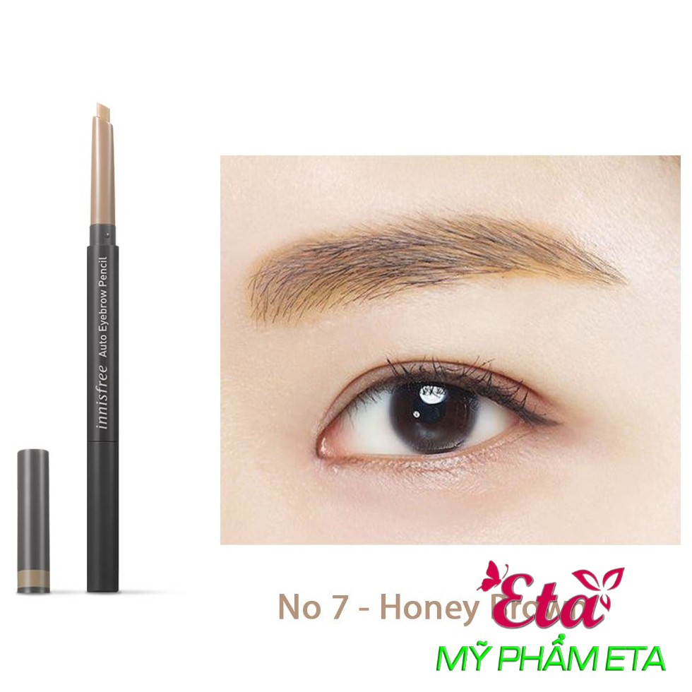 Chì kẻ mày INNISFREE Auto EyeBrow Pencil 2 đầu chống nước, chống trôi [Mới 2019] | BigBuy360 - bigbuy360.vn