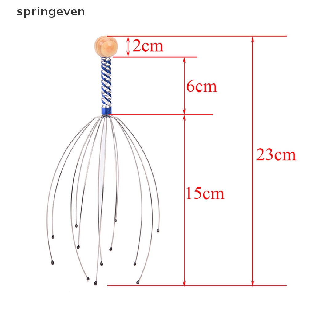 Springeven Bộ 2 Dụng Cụ Massage Thư Giãn Da Đầu / Cổ / Lưng / Chăm Sóc Sức Khỏe
