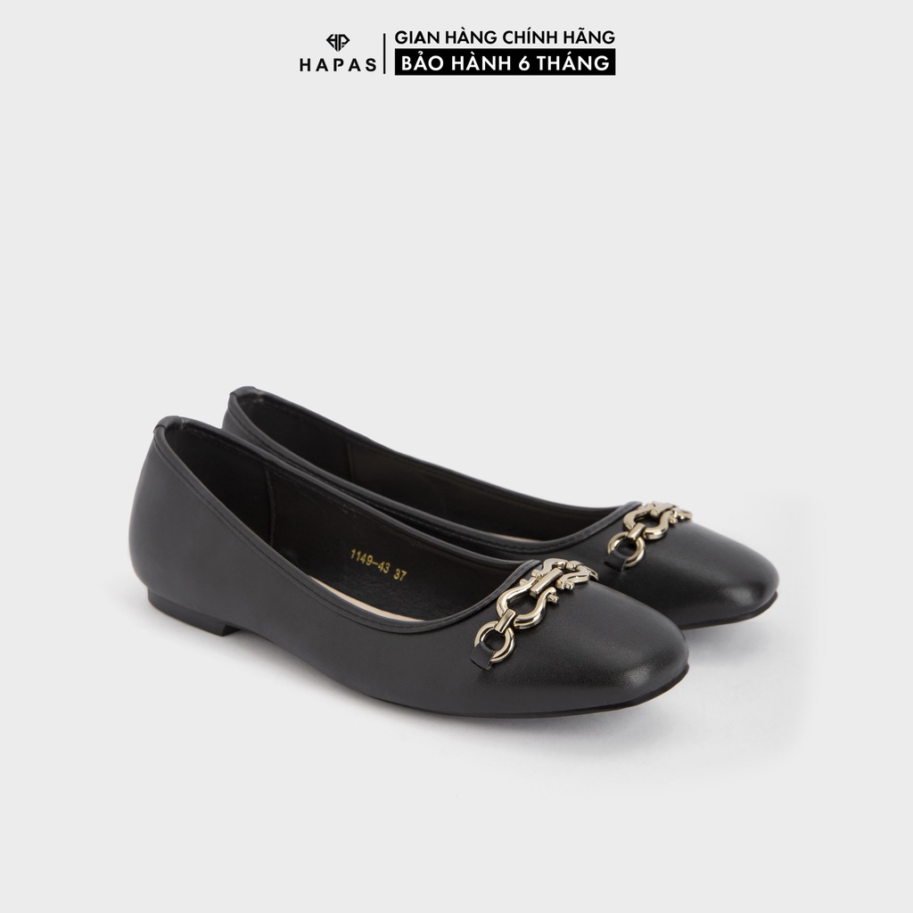 Giày Nữ Bệt Da Khoá Đồng Hapas – GBB160 hover