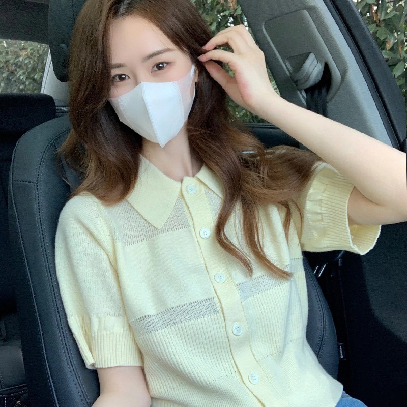 Áo thun polo ZHELIHANGFEI dệt kim ngắn tay thời trang sành điệu