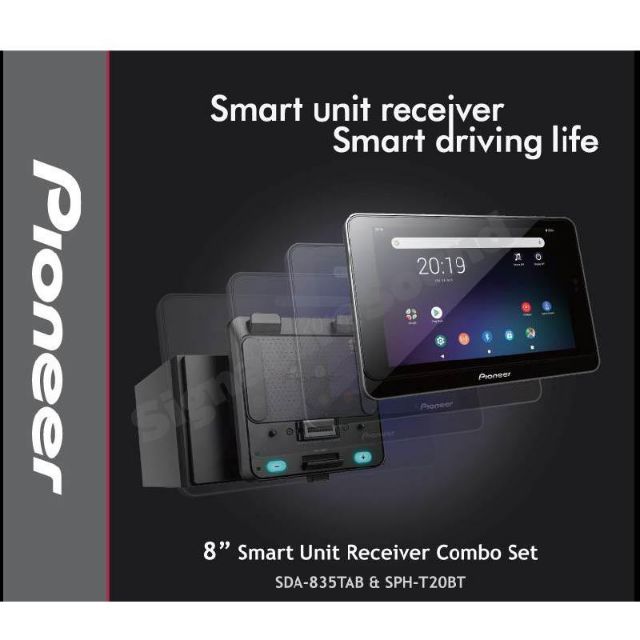 Pioneer SDA-835TAB & SPH-T20BT Bộ thu đa phương tiện màn hình Android 8"