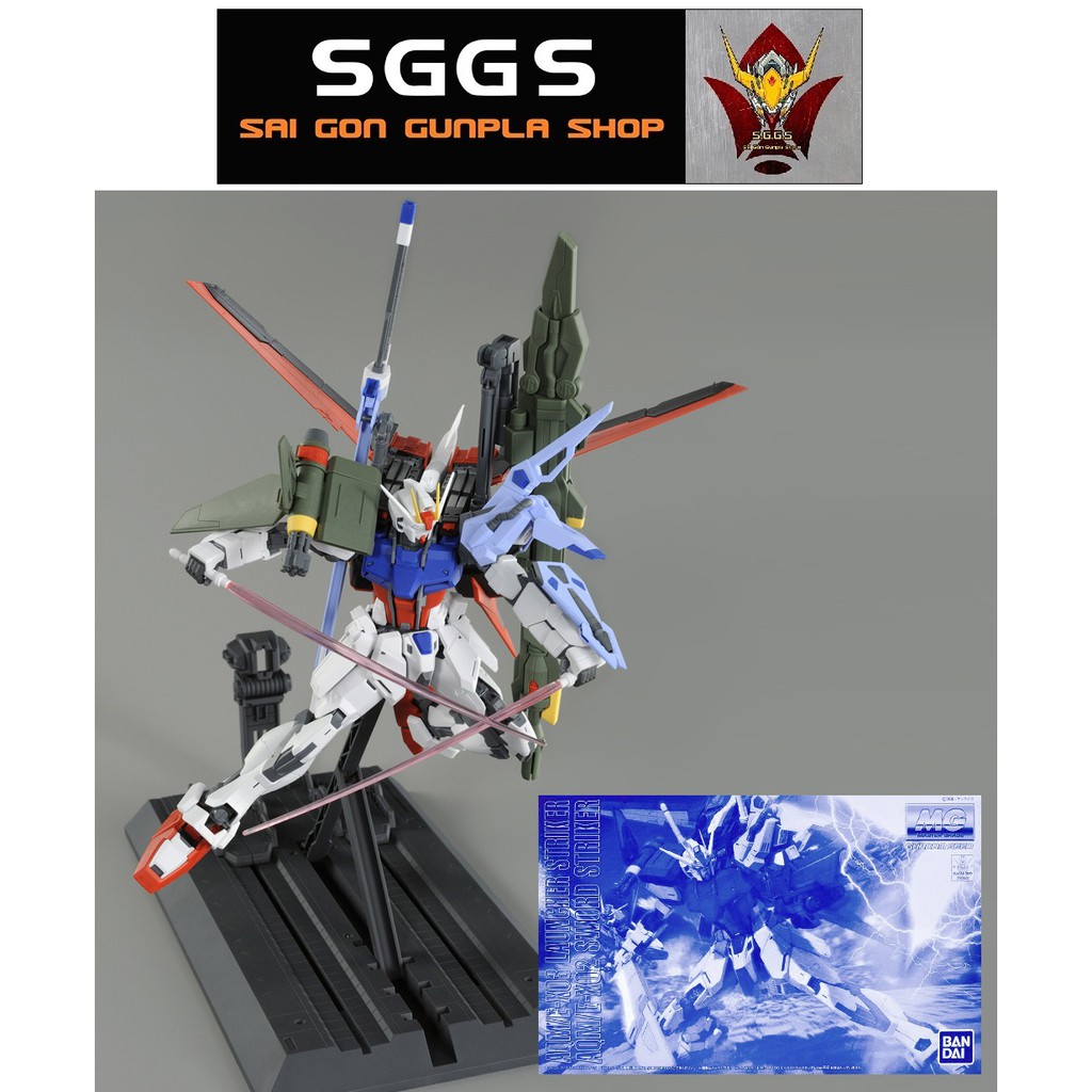 Mô Hình Lắp Ráp Gundam MG Sword Launcher Striker Perfect Strike P-Bandai Phụ Kiện 1/100 Master Grade Đồ Chơi Anime Nhật