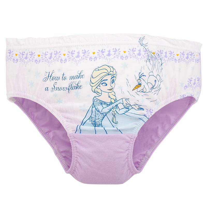 HLQ093 Set 5 quần chip cotton công chúa elsa bé gái hàng nhập 1-12Y - giá 170k