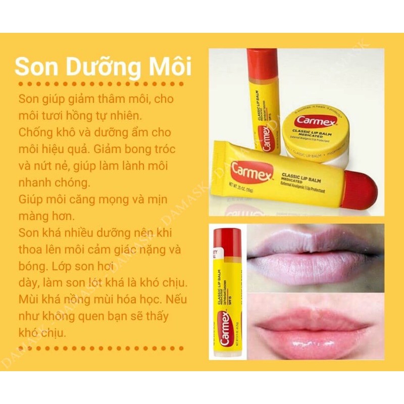 [BILL MỸ] Son dưỡng môi Carmex Medicated Lip Balm