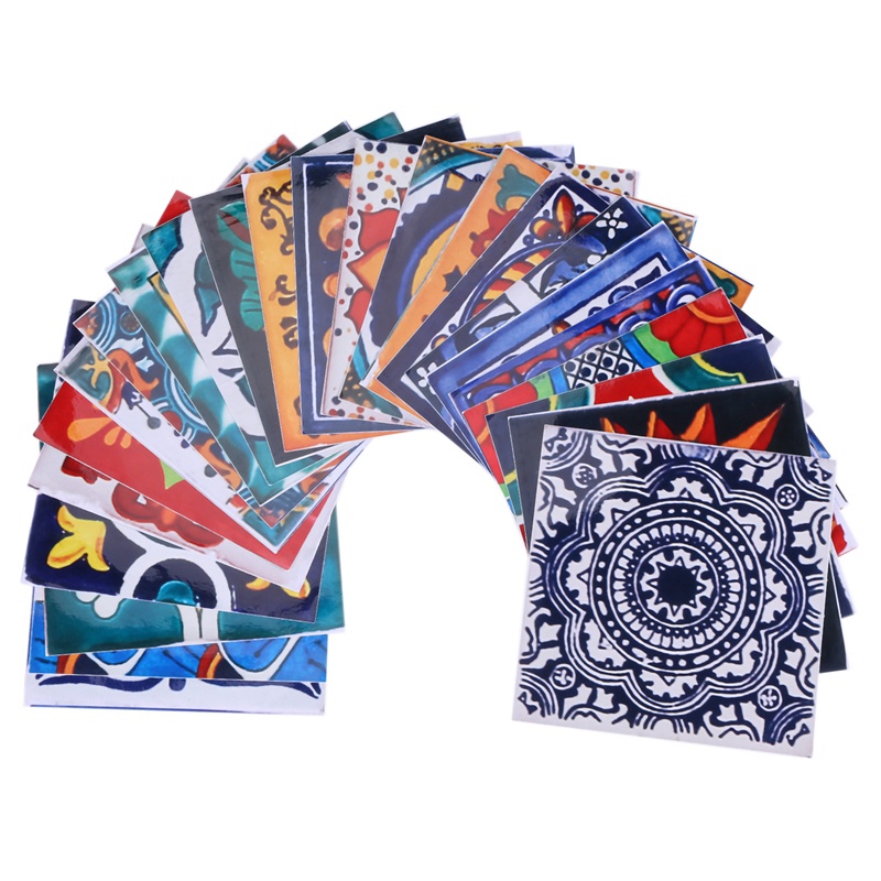 Set 24 Miếng Dán Tường Giả Gạch 3D Trang Trí Nhà Bếp / Phòng Tắm