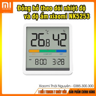Mua Đồng hồ theo dõi nhiệt độ và độ ẩm Xiaomi MIIIW NK5253  Màn hình lớn 3.34 inch  Tuổi thọ pin dài lâu