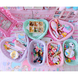 lovvol.vn Rổ đan mây hình trái tim đựng trái cây / bánh mì