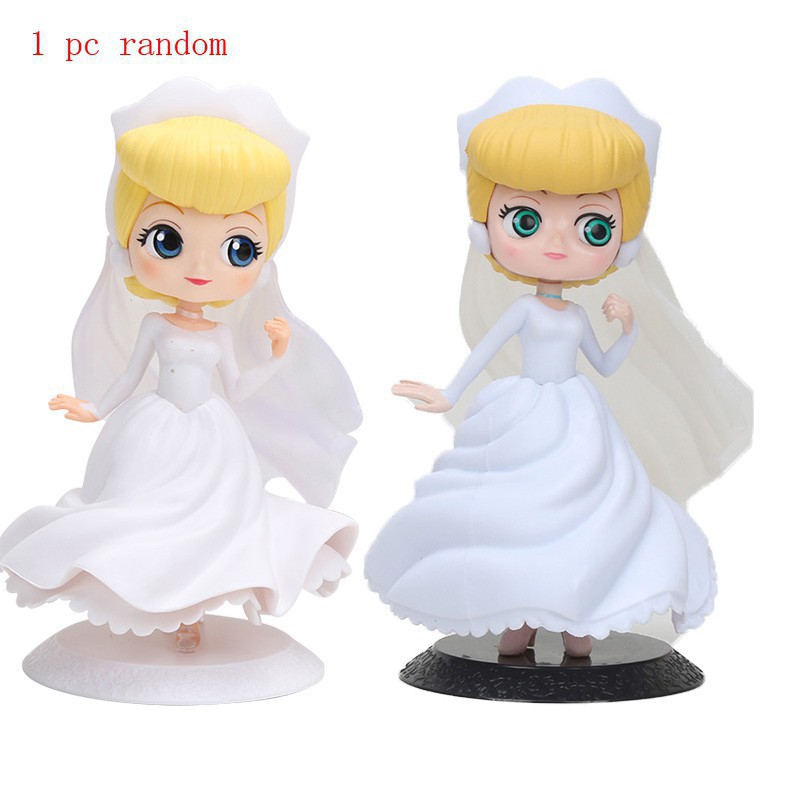 Mô hình nhân vật công chúa Disney Princess doll Snow White Rapunzel Mermaid Cinderella Tangled figure toys