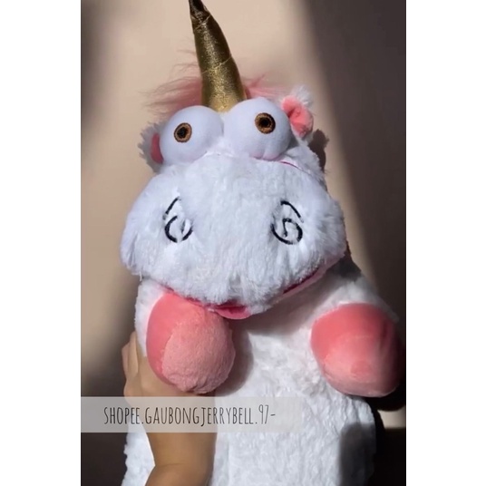 Gấu bông Kỳ lân Unicorn 1 sừng trong Minions size 40cm, 50cm lông xù