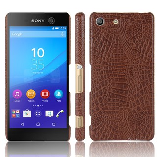 Ốp lưng da vân cá sấu cho điện thoại Sony Xperia M5