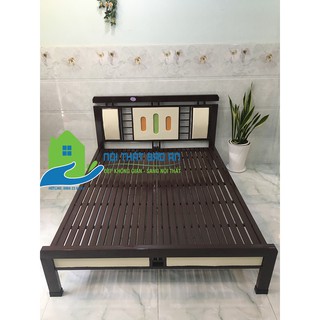 Giường sắt kiểu hộp nhiều kích thước từ 1m đến 1m8 mẫu 06 - Bảo An
