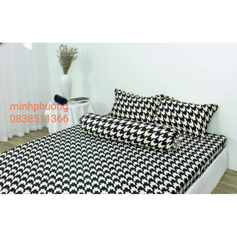 Bộ ga gối m6/m8 drap giường poly, ga trải giường cute + 2 vỏ gối nằm cute mẫu mã đa dạng, đủ kích thước