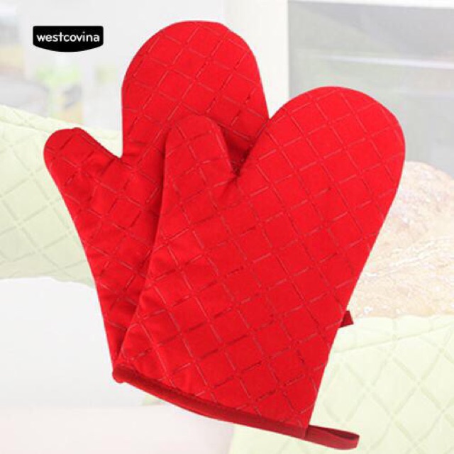 Găng tay chống nóng vải màu ( 1 chiếc)