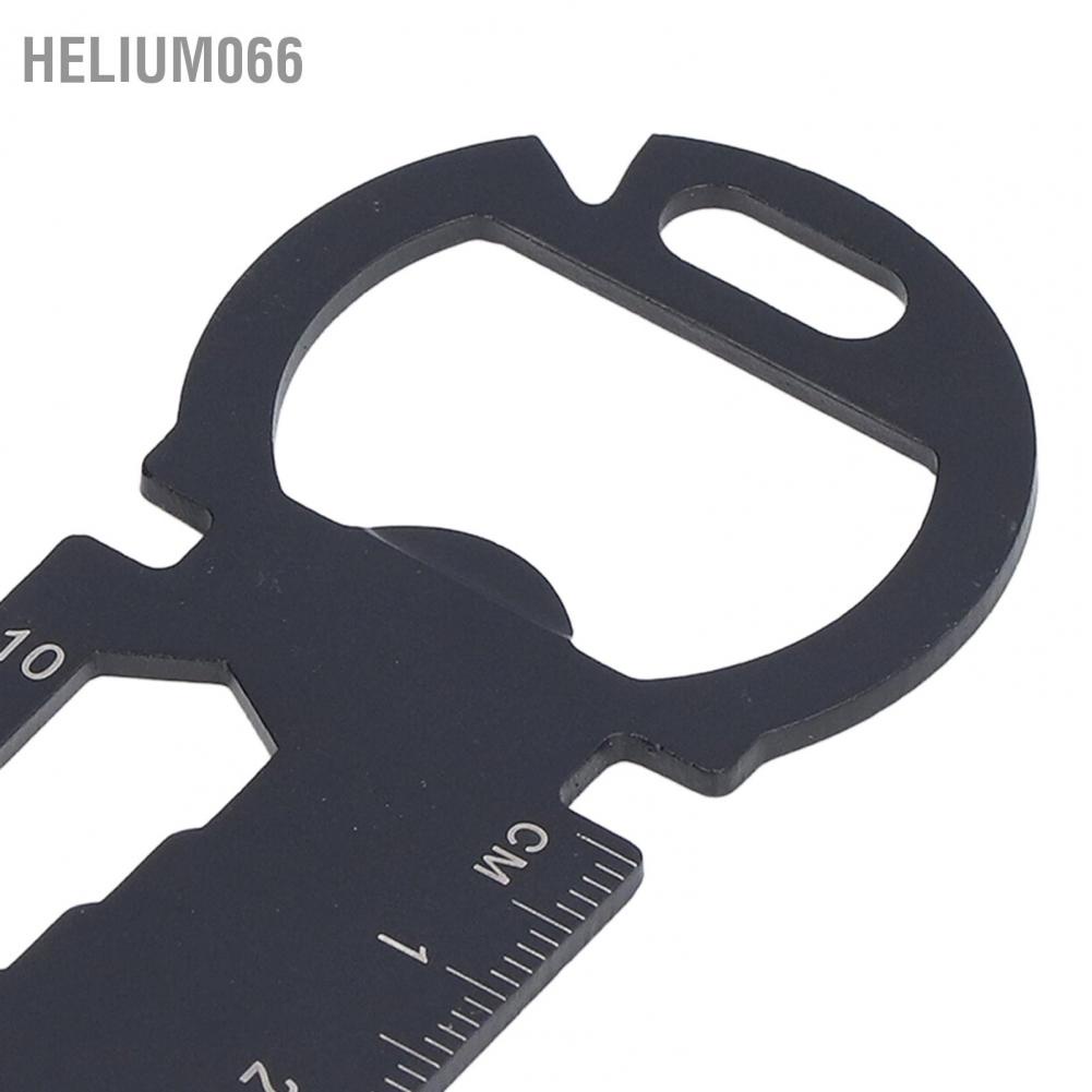 Helium066 Thẻ đa năng bằng thép không gỉ Dụng cụ mở tua vít Tua Dao cờ lê Thước cho ngoài trời