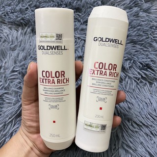(Chính Hãng) Cặp Gội Xả Giữ Màu Nhuộm GOLDWELL COLOR EXTRA RICH 250ml/200ml