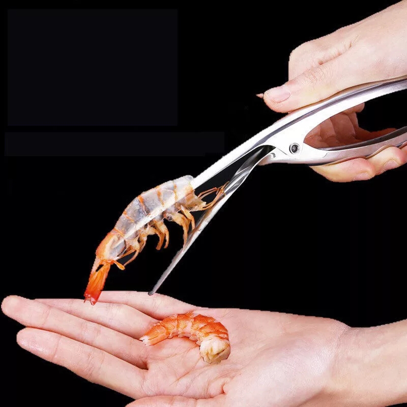 Dụng Cụ Lột Vỏ Tôm Tiện Lợi Bằng Thép Không Gỉ