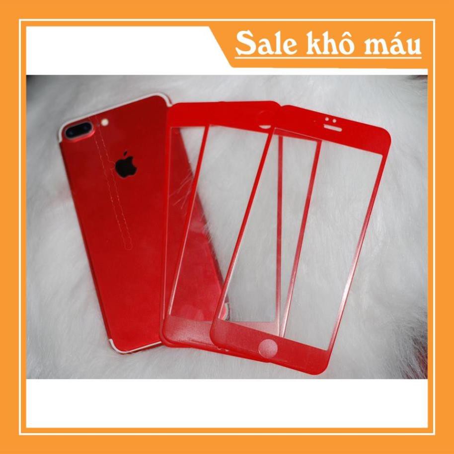 [FSHIP] Kính cường lực full màn hình 4D màu đỏ Iphone 6,6s, 6plus, 7, 8, 7plus, 8plus -rẻ