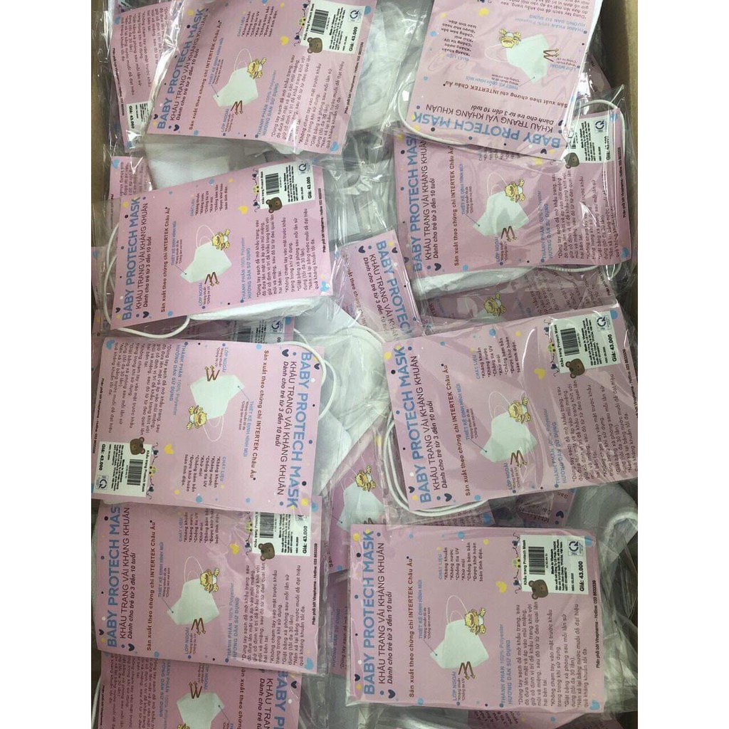PROTECH MASK BABY - Khẩu trang kháng khuẩn cho bé