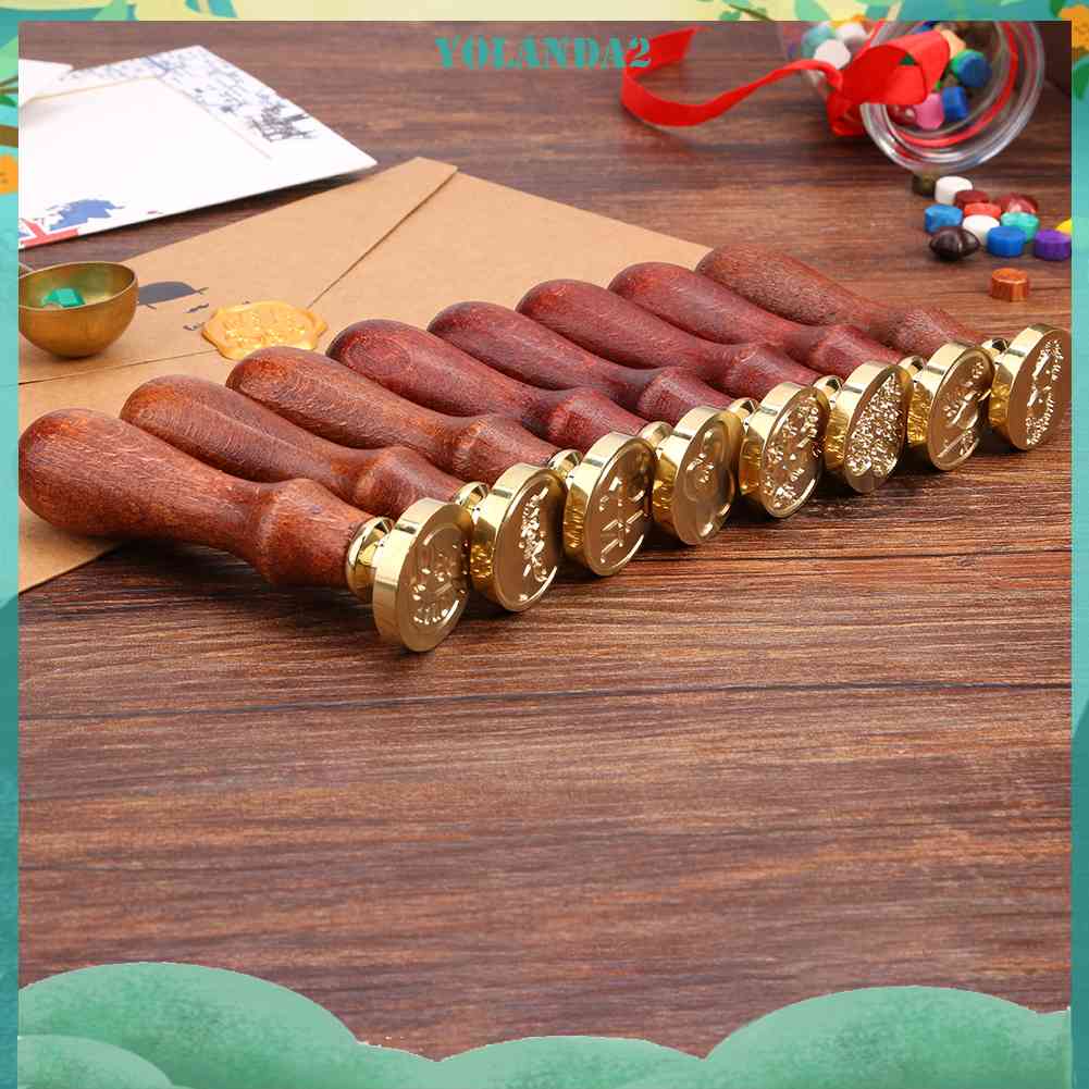 Con Dấu In Sáp Niêm Phong Thiệp Cưới Phong Cách Retro