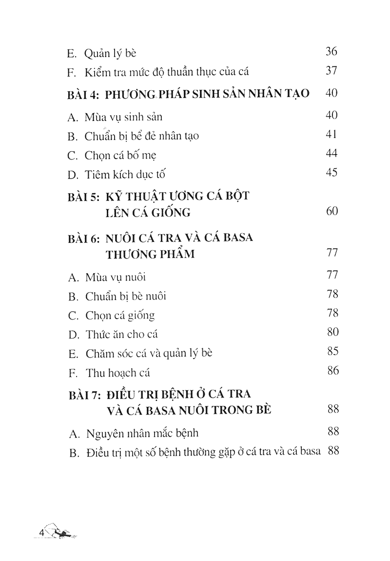 Sách Kỹ Thuật Nuôi Cá Tra Và Cá Basa Trong Bè