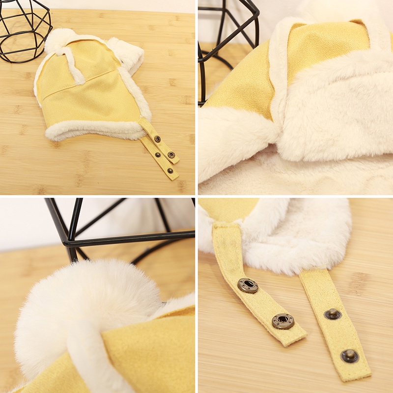 Mũ len trùm tai siêu dễ thương cho bé