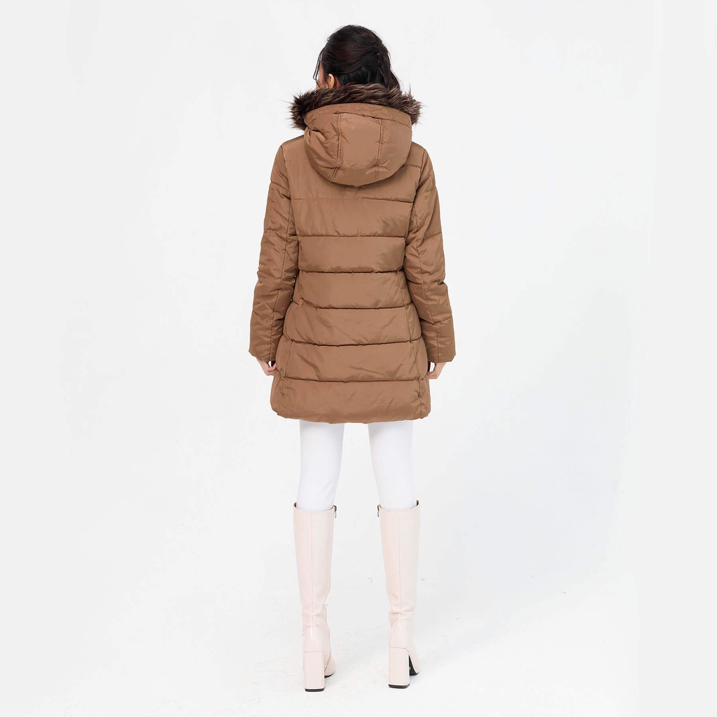 Áo Khoác Lông Vũ, Mũ Lông Lamer N65P20T028 (Nhiều Màu)
